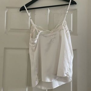 White lace tank top size small